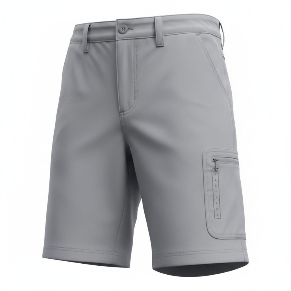Huk Fishing Shorts Mens S Small Gray Performance Stretch Cargo Utility Pocket